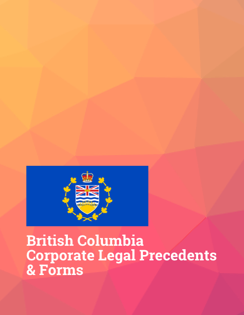 bc british columbia corporate law precedents