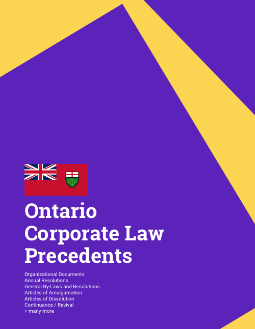 ontario corporate law precedents