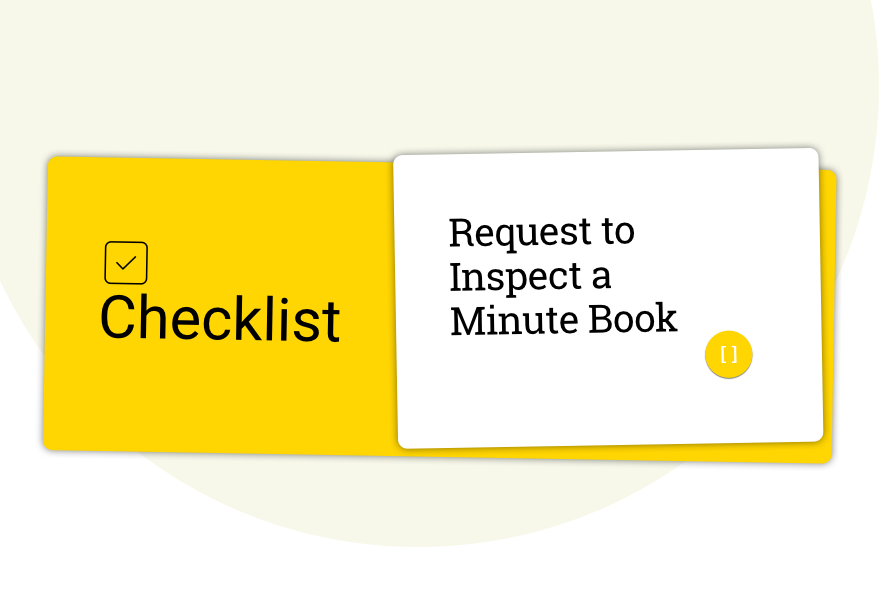Request to Inspect Minute Book Records
